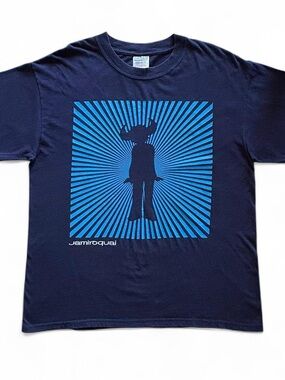 90s / y2k Jamiroquai Graphic Logo Band Tee Large EVC